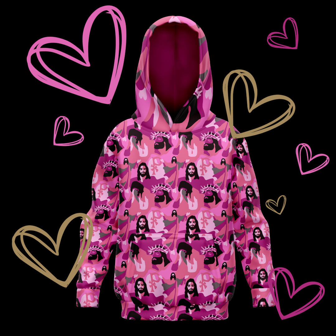 FLASH SALE! Valentine’s Day Limited Edition Jesus Camo Hoodie Jesus Camo