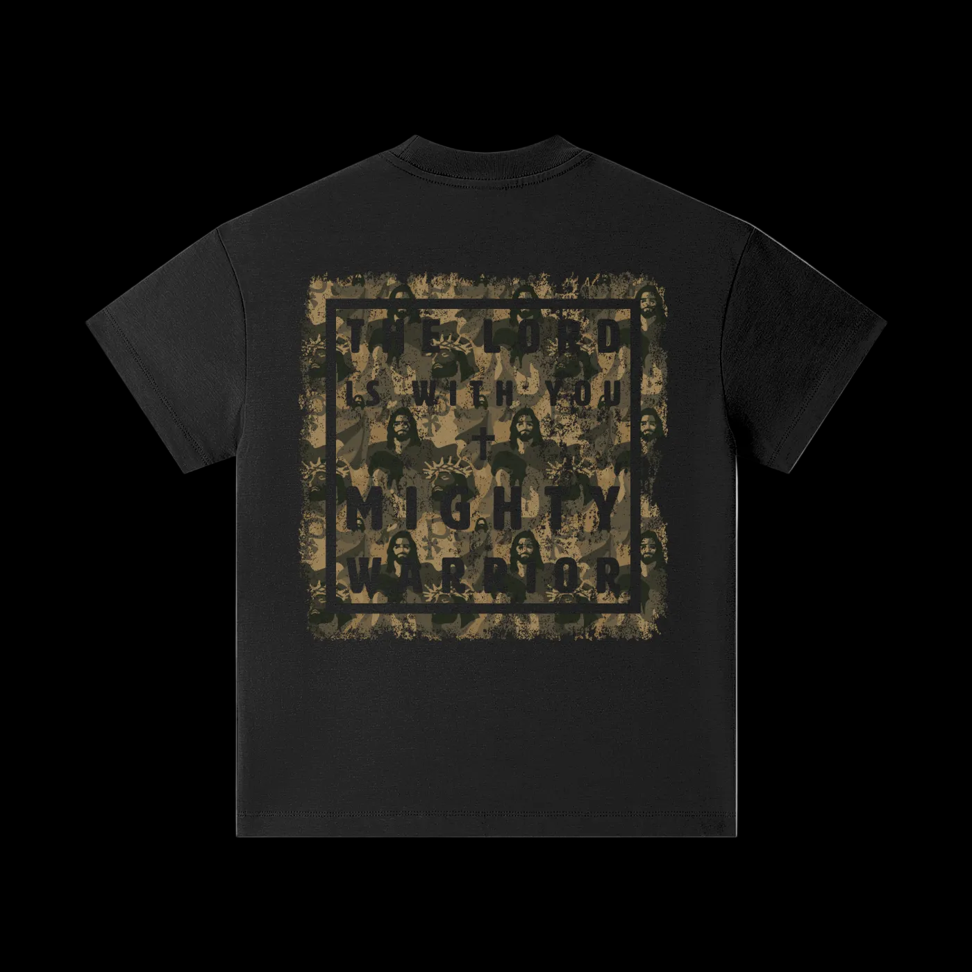 A light beige short-sleeve t-shirt shown from the back, featuring a large white graphic print that reads 'Okua Mo Tonga' in a stylized font above a white map silhouette of Tonga.