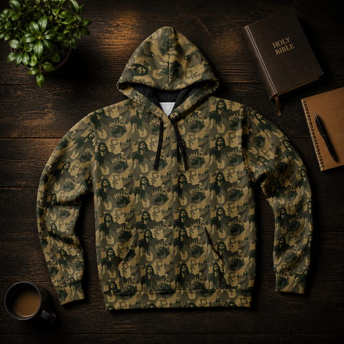 The Original Jesus Camo Hoodie for Adults Subliminator